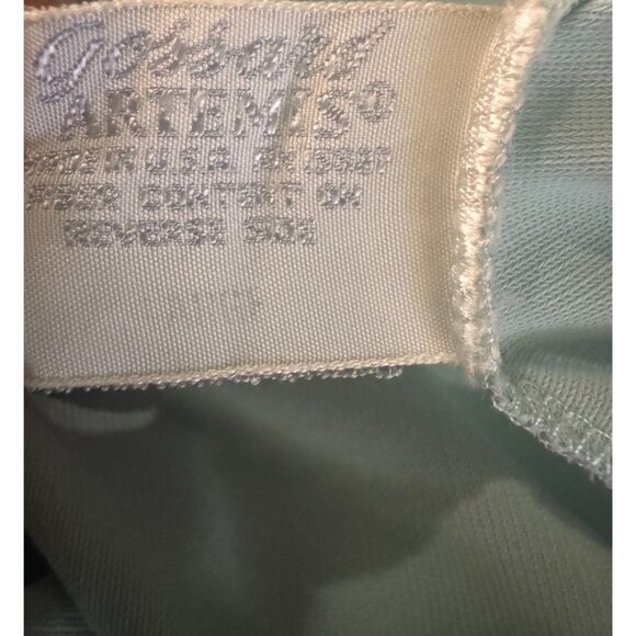 Vintage Light Blue Button-Up Nightgown With Embroidered Collar - Picture 4 of 4